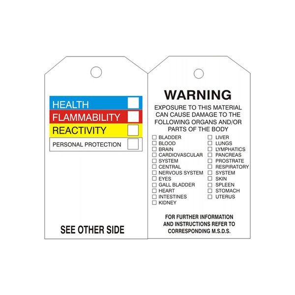 Right-To-Know Accident Prevention Tag - RTK-02