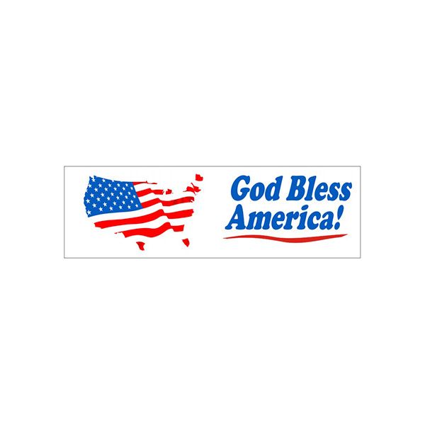 God Bless America With  Picto Of Usa banner. - SBL-355