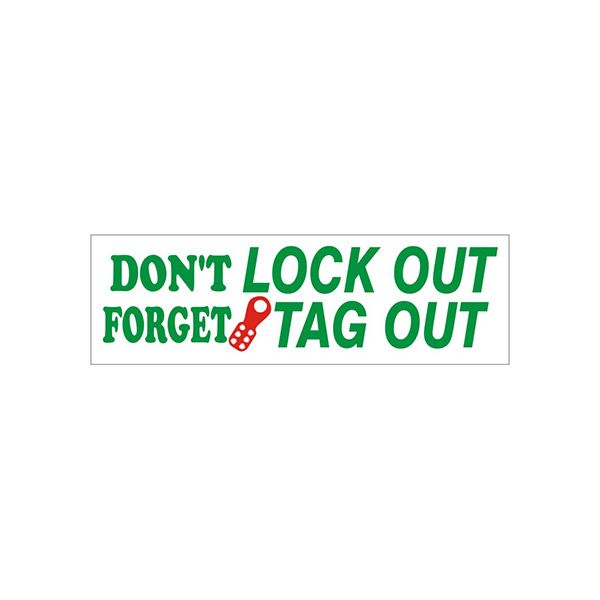 Don’T Forget Lock Out Tag Out With  Picto banner. - SBL-353