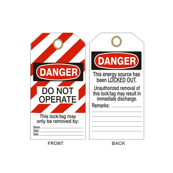 Danger Do Not Operate Date Tags - ST-176