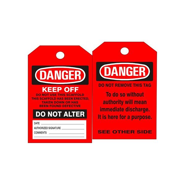 Danger Scaffold Tags - ST-714