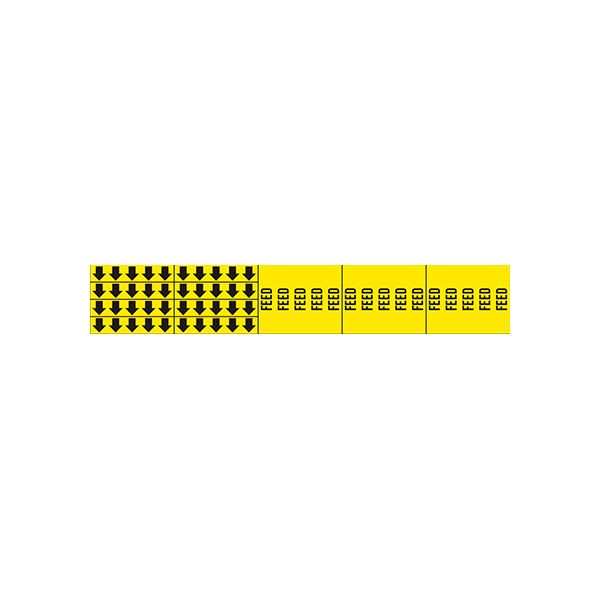 Feed - Pipe Marker With Arrows sign - P-052-F