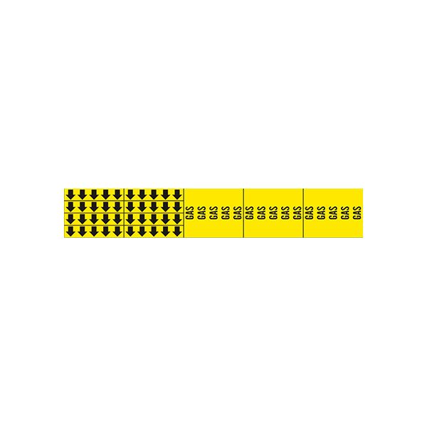 Gas - Pipe Marker With Arrows sign - P-061-F