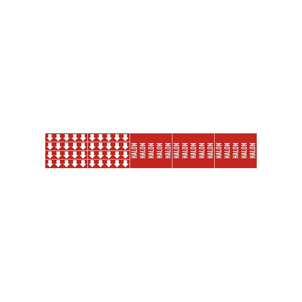 Halon - Pipe Marker With Arrows sign - P-064-F