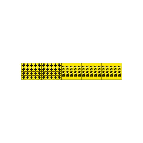 Naphtha - Pipe Marker With Arrows sign - P-099-F