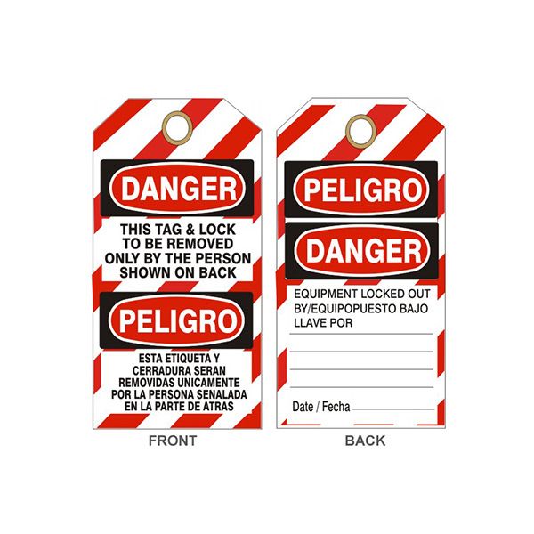 Danger This Tag & Lock To Be Removed Only By The Person Tag, Rigid Vinyl, 6.125X3