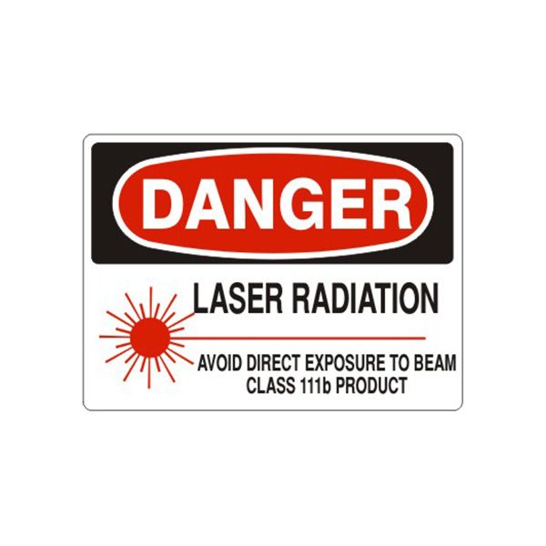 Danger Laser Radiation Avoid Direct Exposure To Beam Class 111B Product sign, Aluminum (.040), 7X10