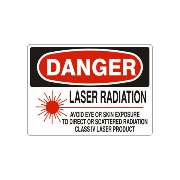 Danger: Laser Radiation Avoid Eye Or Skin Exposure To Direct Or, Plastic (.040), 7X10
