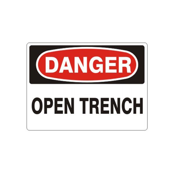 Danger: Open Trench, Plastic (.040), 7X10