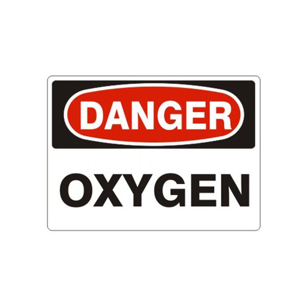 Danger: Oxygen, Plastic (.040), 7X10