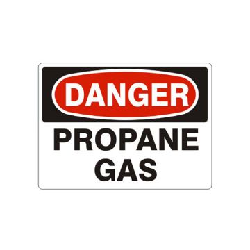 Danger Propane Gas sign - D-601521 Danger Propane Gas sign, Aluminum (.040), 7X10