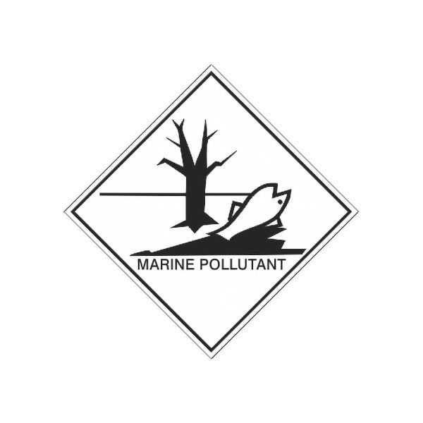 Marine Pollutant - Class 9 Placard, Magnetic, 10.75