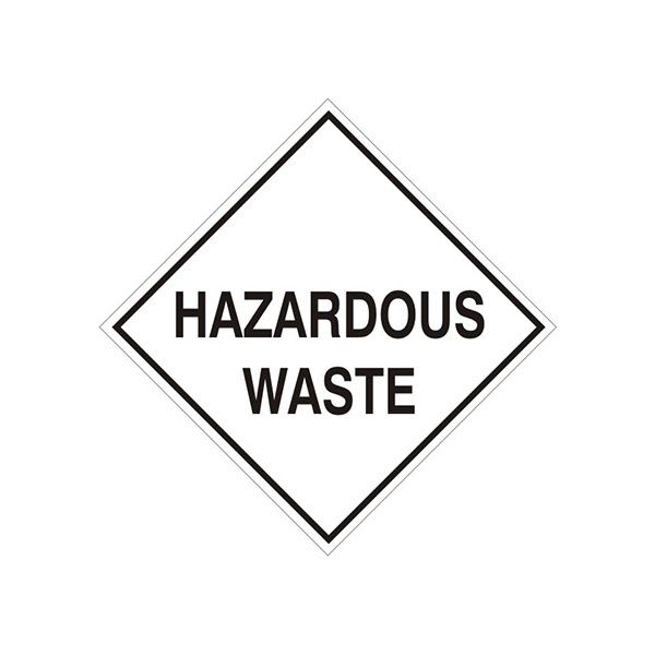 Hazardous Waste - Class 9 Placard, Magnetic, 10.75