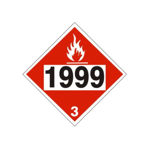 1999 Tars - Class 3 Placard, Magnetic, 10.75