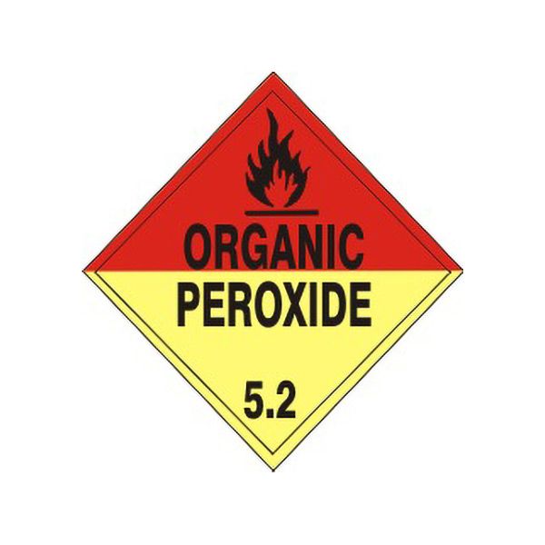 Organic Peroxide - Class 5 Placard, Cardstock, 10.75