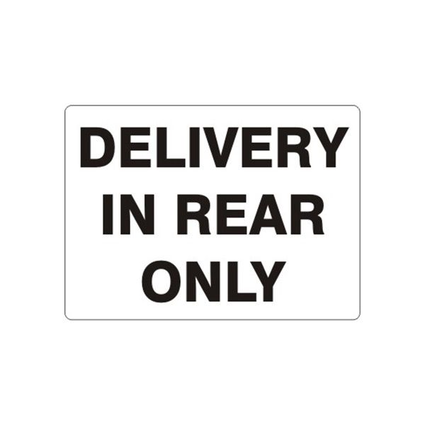 Delivery In Rear Only, Plastic (.040), 14X20