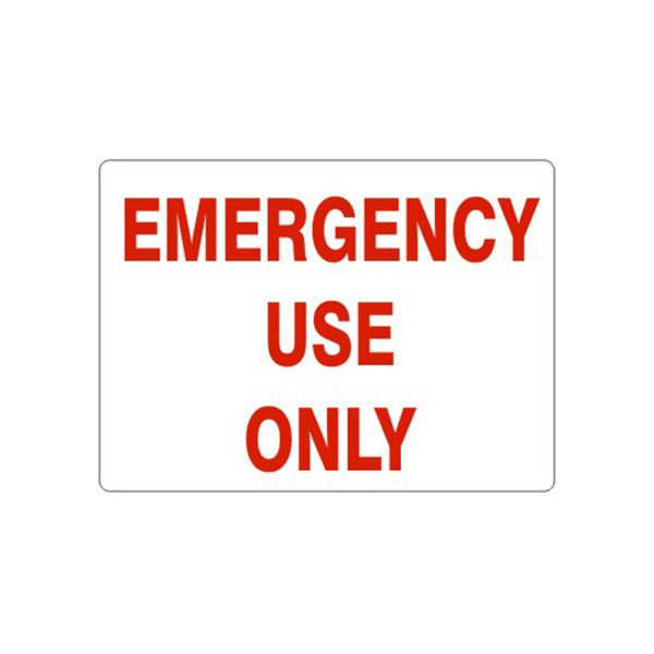 Emergency Use Only, Plastic (.040), 7X10