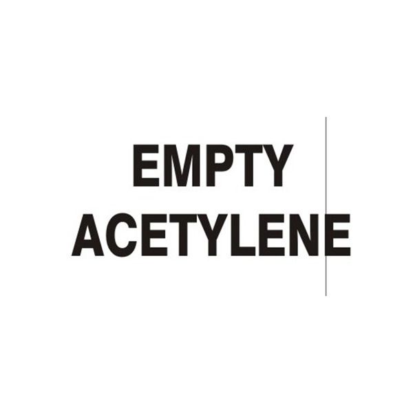 Empty Acetylene, Plastic (.040), 7X10