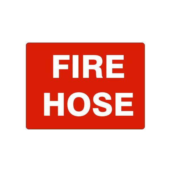 Fire Hose sign, Aluminum (.040), 10X14