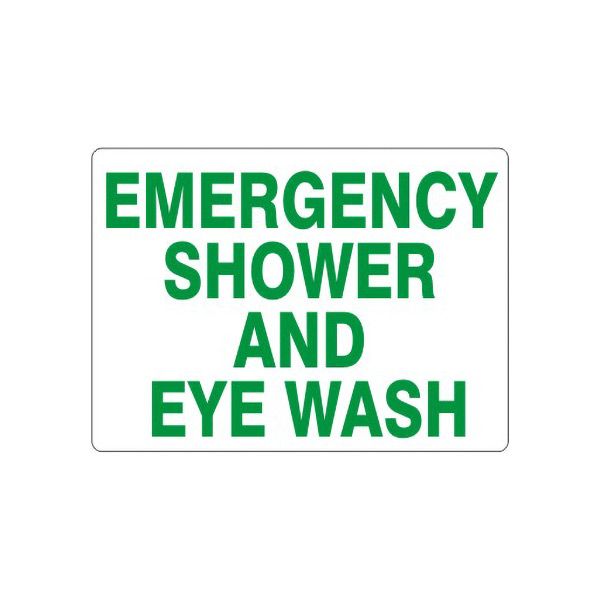 Emergency Shower And Eye Wash, Plastic (.040), 14X20