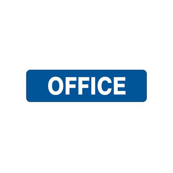 Office sign, Adhesive Vinyl, 4X20
