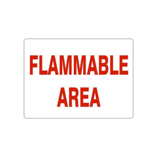 Flammable Area sign, Aluminum (.040), 14X20