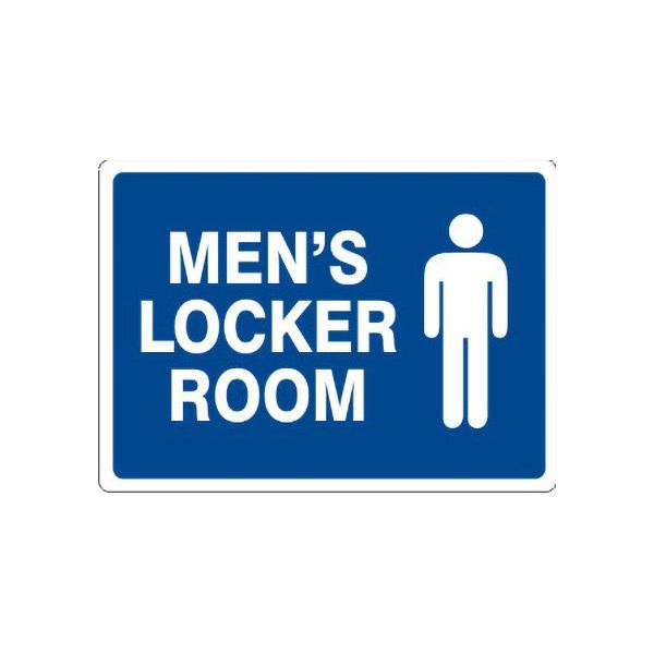 Men’S Locker Room With Picto, Plastic (.040), 14X20