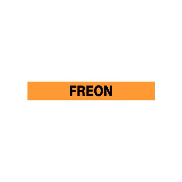 Freon - Pipe Marker sign, Adhesive Vinyl, 3X24