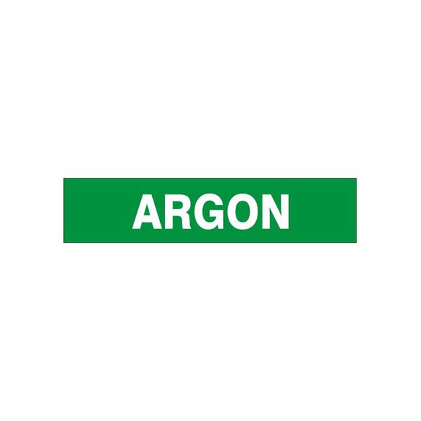 Argon - Pipe Marker sign, Adhesive Vinyl, 3X24