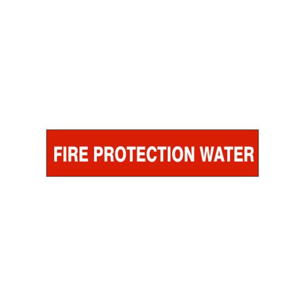 Fire Protection Water - Pipe Marker label, Adhesive Vinyl 25/Pk, 2.25X12