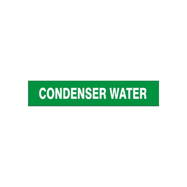 Condenser - Pipe Marker sign, Adhesive Vinyl, 3X24