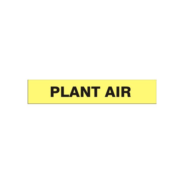 Plant Air - Pipe Marker sign, Adhesive Vinyl, 3X24