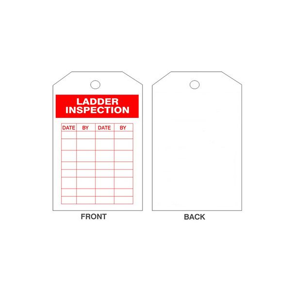 Ladder Inspection Tags, Tagboard, 6.125X3