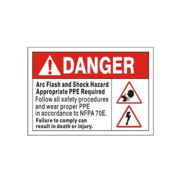 Arc Flash Warning Signs | Electrical Hazard Safety|Parallel Industrial