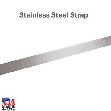 Show details for 201 Stainless Steel Straps 0.030 - 3/4" W - 10/box Picture of 201 Stainless Steel Straps 0.030 - 3/4" W - 10/box