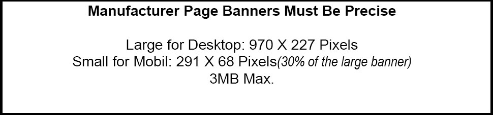 Manufacturer Banner